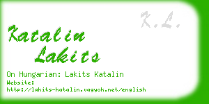 katalin lakits business card